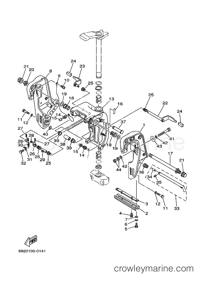 Yamaha Motors 85A (6881) [260] - BRACKET 2