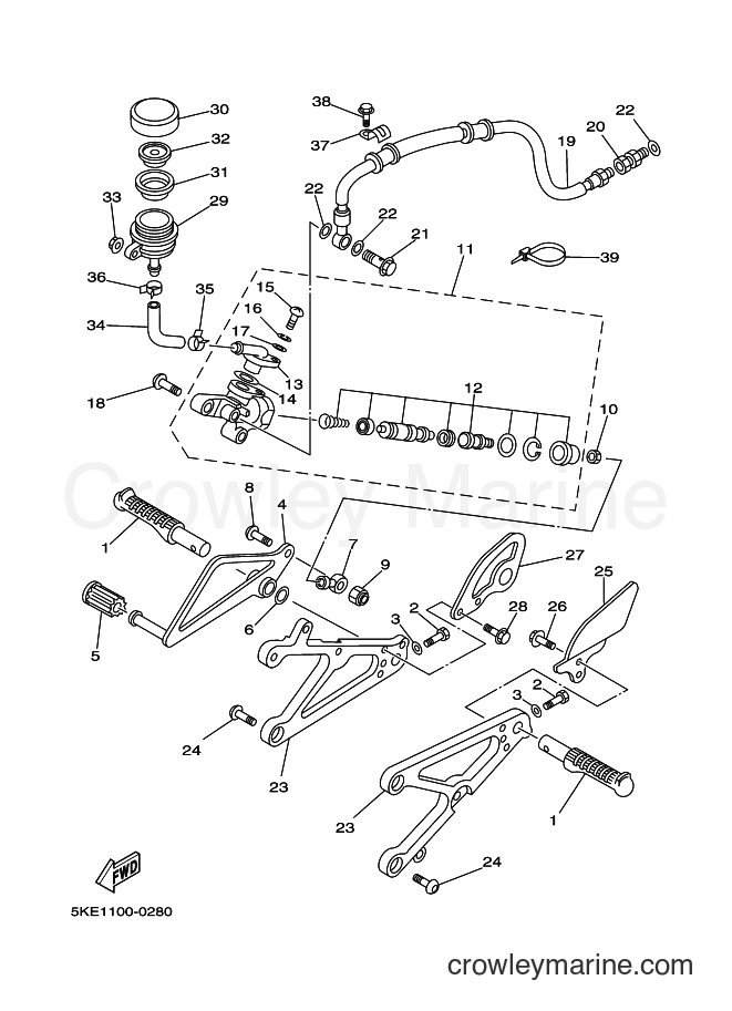 Yamaha Motors TZ250 (5KE1) [090] - STAND & FOOTREST