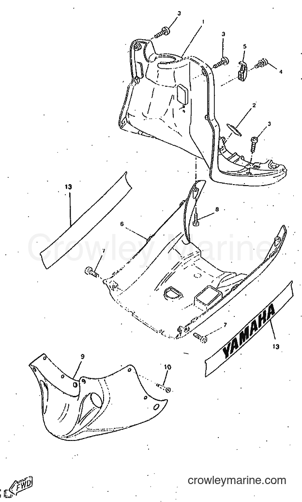1998 Scooter CW50RSP - CW50RSP (4WS5) [010] - LEG SHIELD
