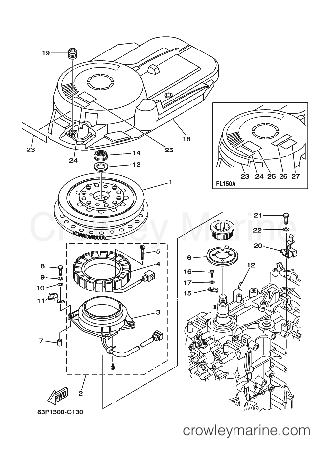 Yamaha Motors FL150A (64P4) [090] - GENERATOR