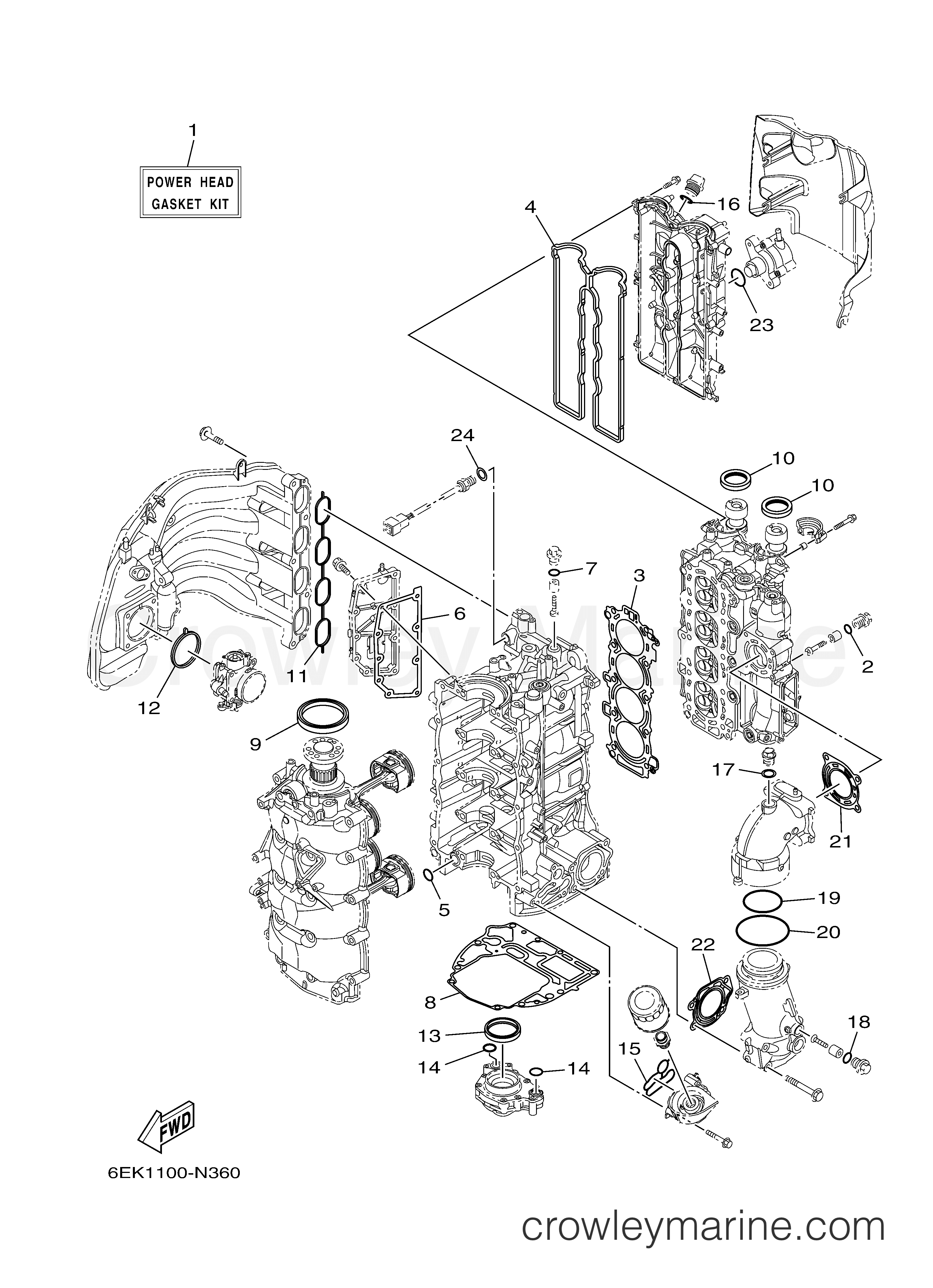 Yamaha Motors LF115XB - REPAIR KIT 1