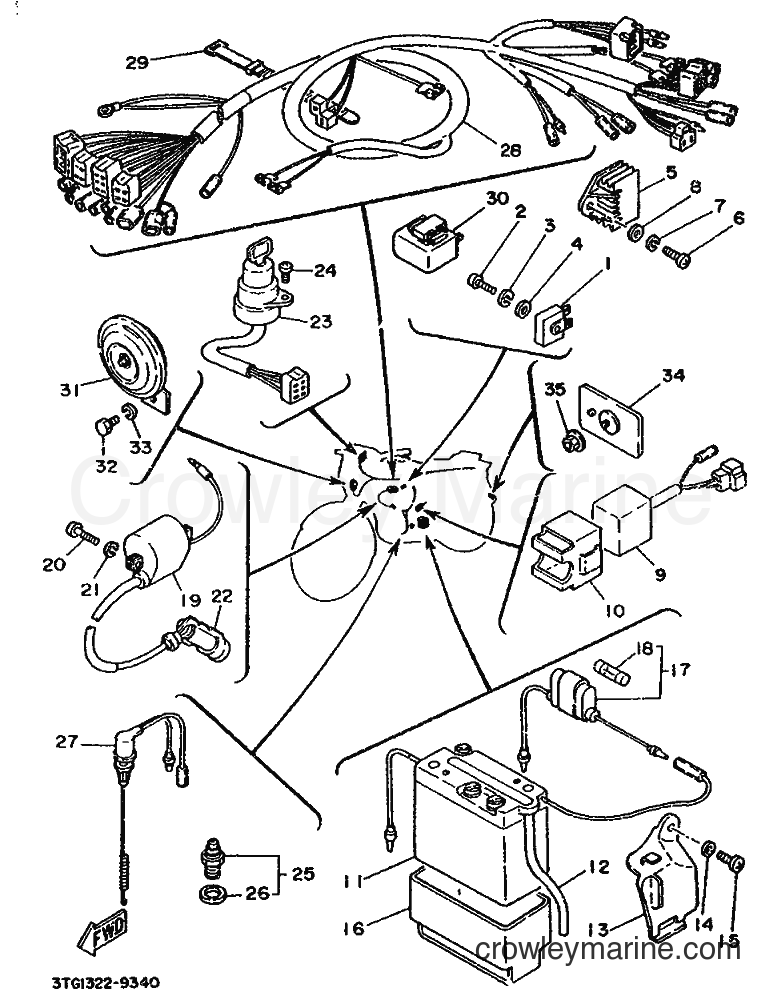 1989 Scooter DT50M - DT50M (3TG1) [999] - ELECTRICAL 1