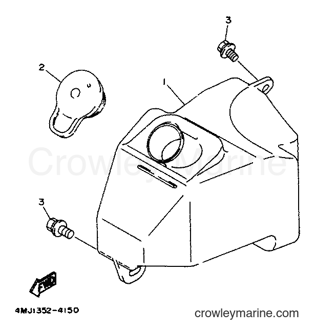 1994 Scooter YA50R - YA50R (4PC1) [999] - OIL TANK
