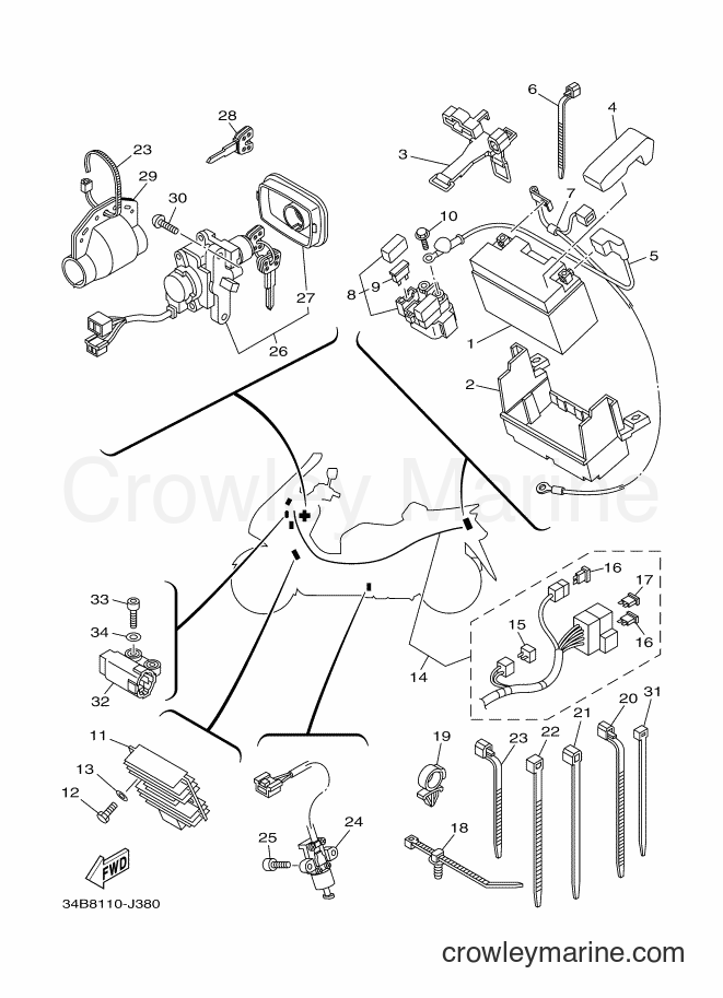 Yamaha Motors YP400 (34BS) [010] - ELECTRICAL 1