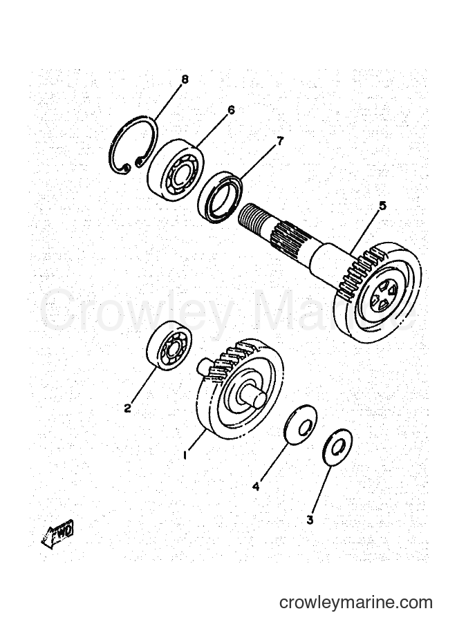 1996 Scooter YA50R - YA50R (4PC5) [010] - TRANSMISSION