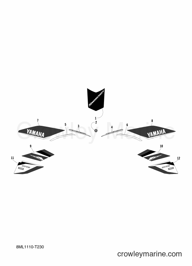 2018 Snowmobile SXR200 - SXR200 (8ML2) [010] - GRAPHIC & EMBLEM