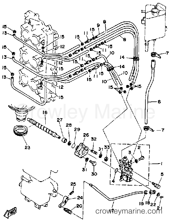 Yamaha Motors 200ETLN - OIL PUMP CONVERSION KIT