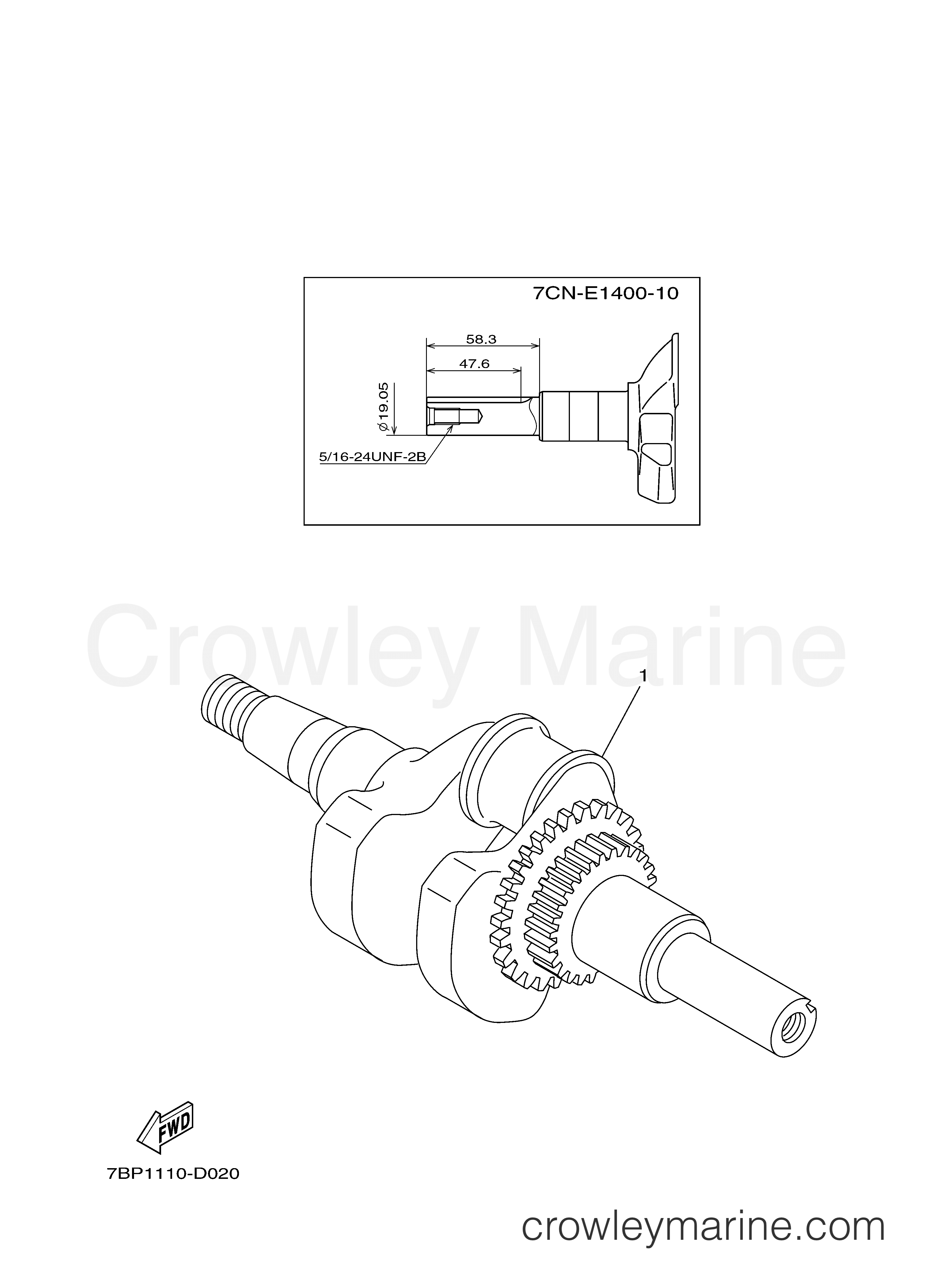 Yamaha Motors MZ175AAIA6 - CRANKSHAFT