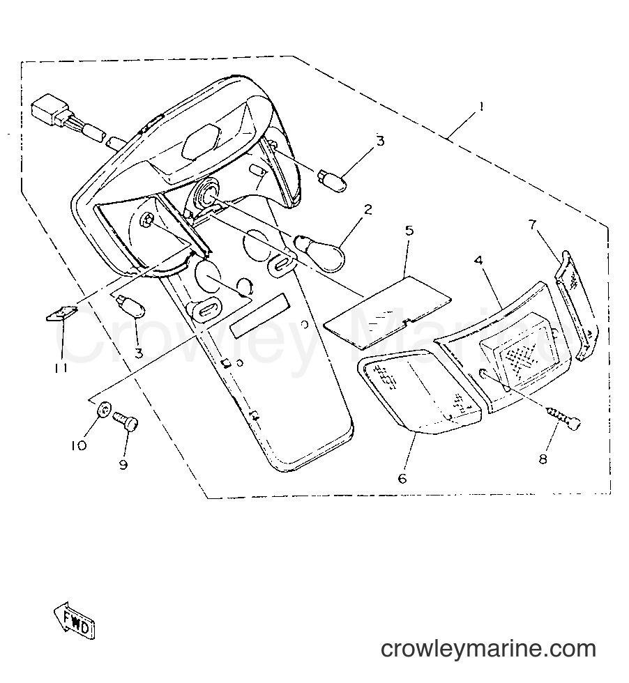 1996 Scooter CY50R - CY50R (3WG6) [999] - LUZ DE COLA