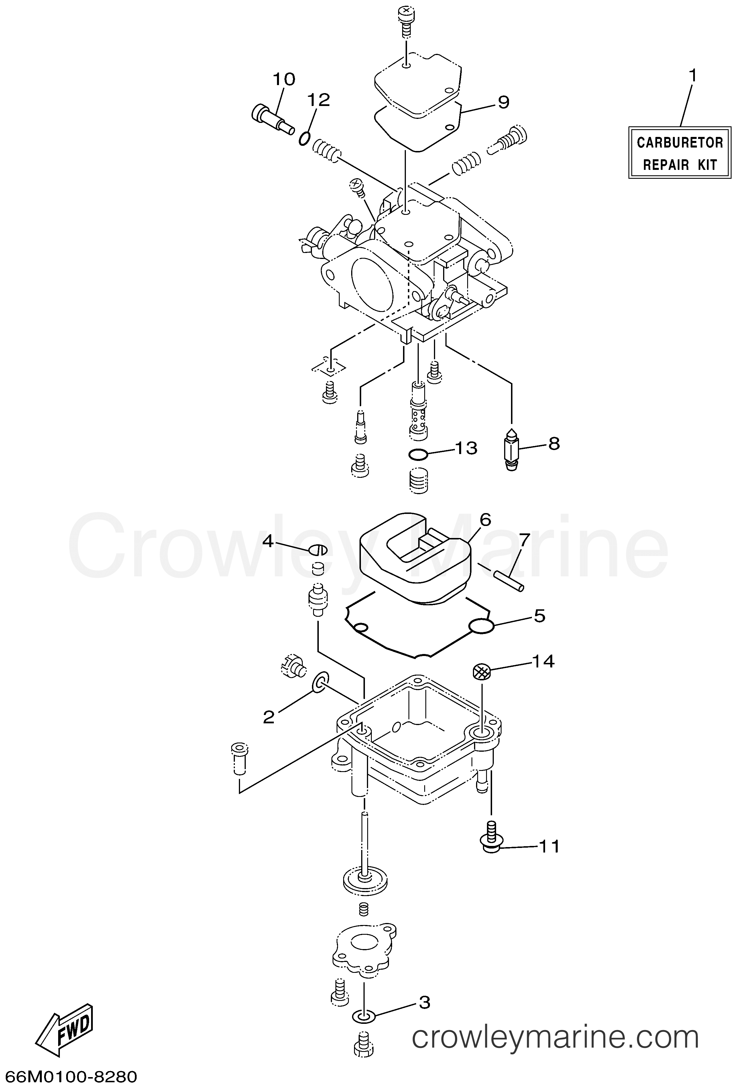 Yamaha Motors F15MSHA - REPAIR KIT 2