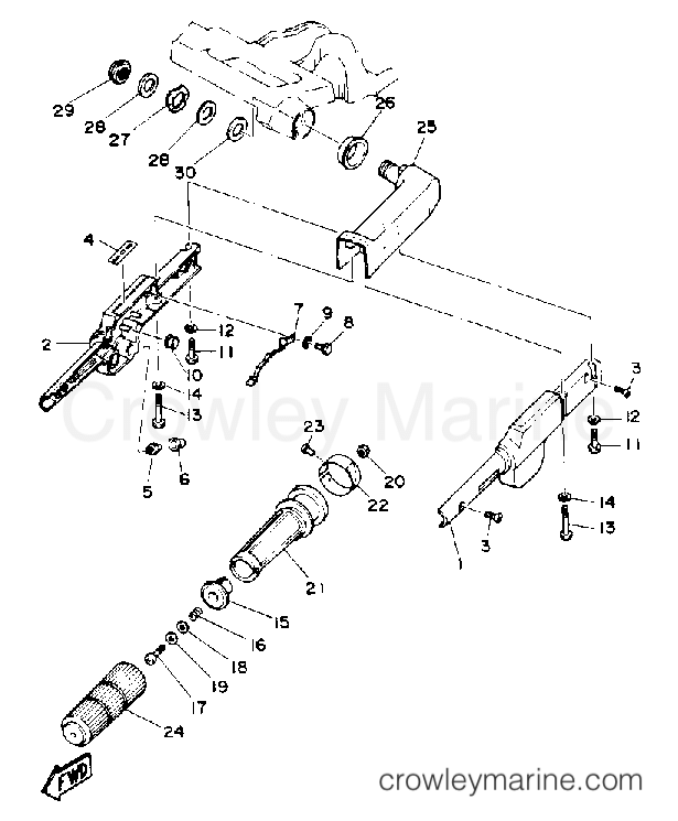 Yamaha Motors T9.9EXHQ - STEERING