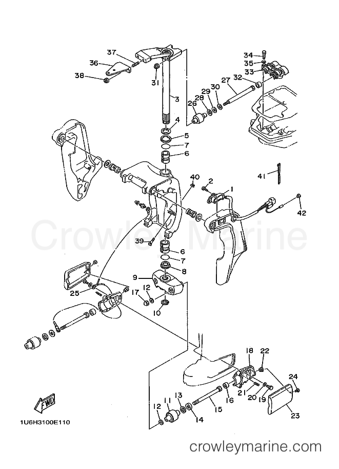 Yamaha Motors 70B (6H30) [030] - BRACKET 2