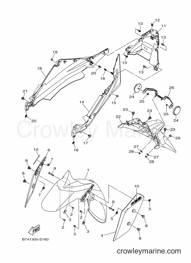 Yamaha Motors CZD300-A (B741) [010] - FENDER