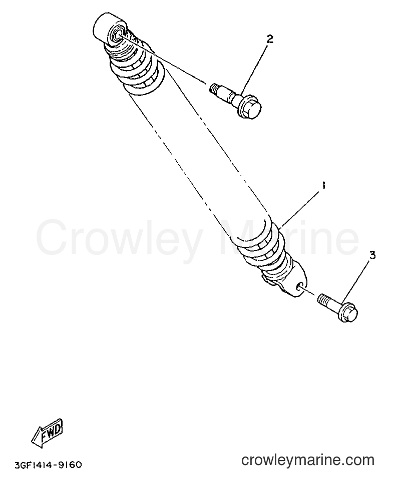 1996 Scooter CR50Z - CR50Z (3WN2) [999] - REAR SUSPENSION