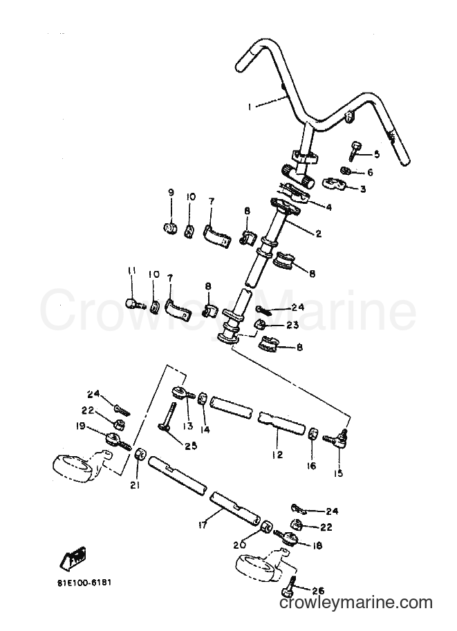 Yamaha Motors CF300P (86W1) [010] - STEERING