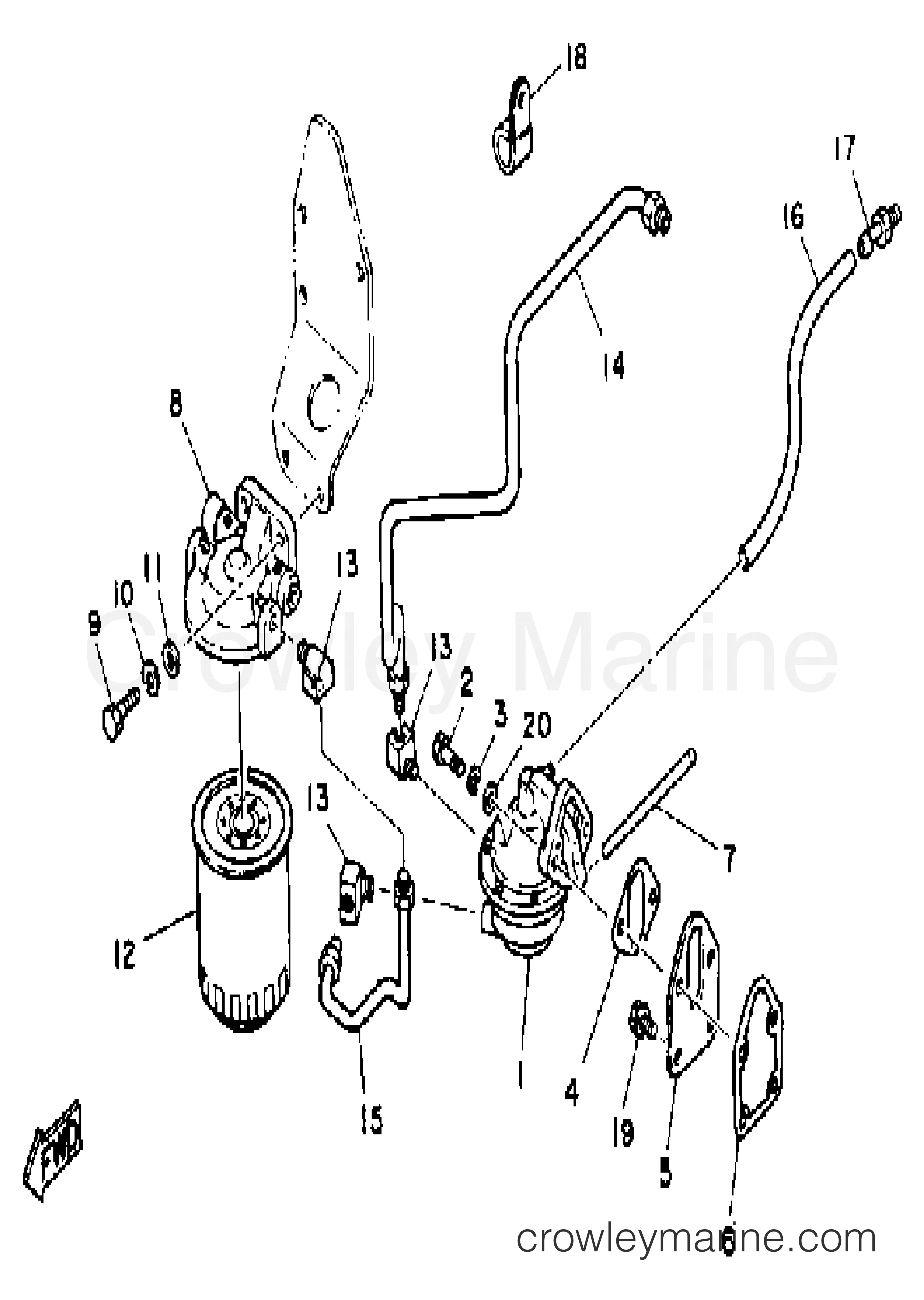 FUEL PUMP FUEL FILTER 1989 Stern Drive V8 V8_5.7_ENGINE_YEMS