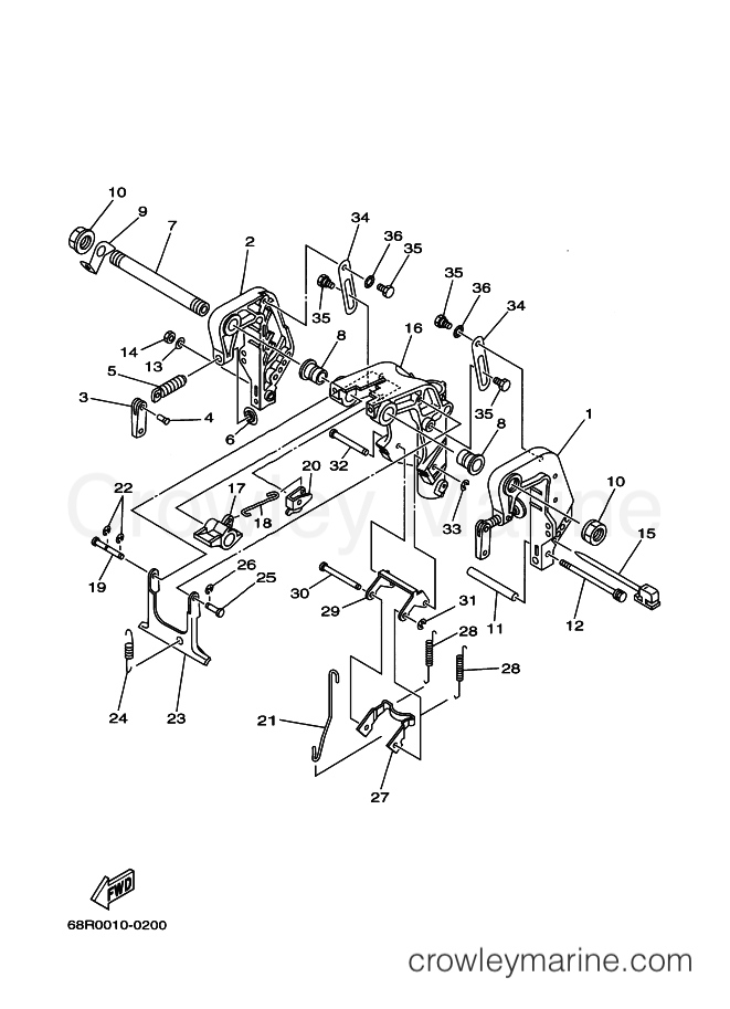 Yamaha Motors F6MLH (68R) [060] - BRACKET 1