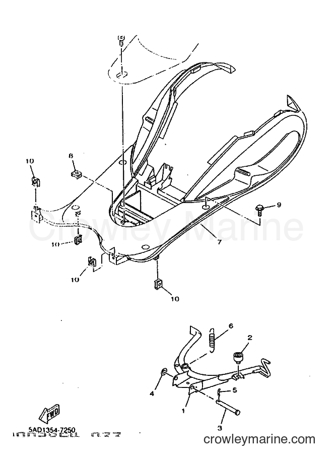 1999 Scooter YN50 - YN50 (5ADJ) [010] - STAND & FOOTREST
