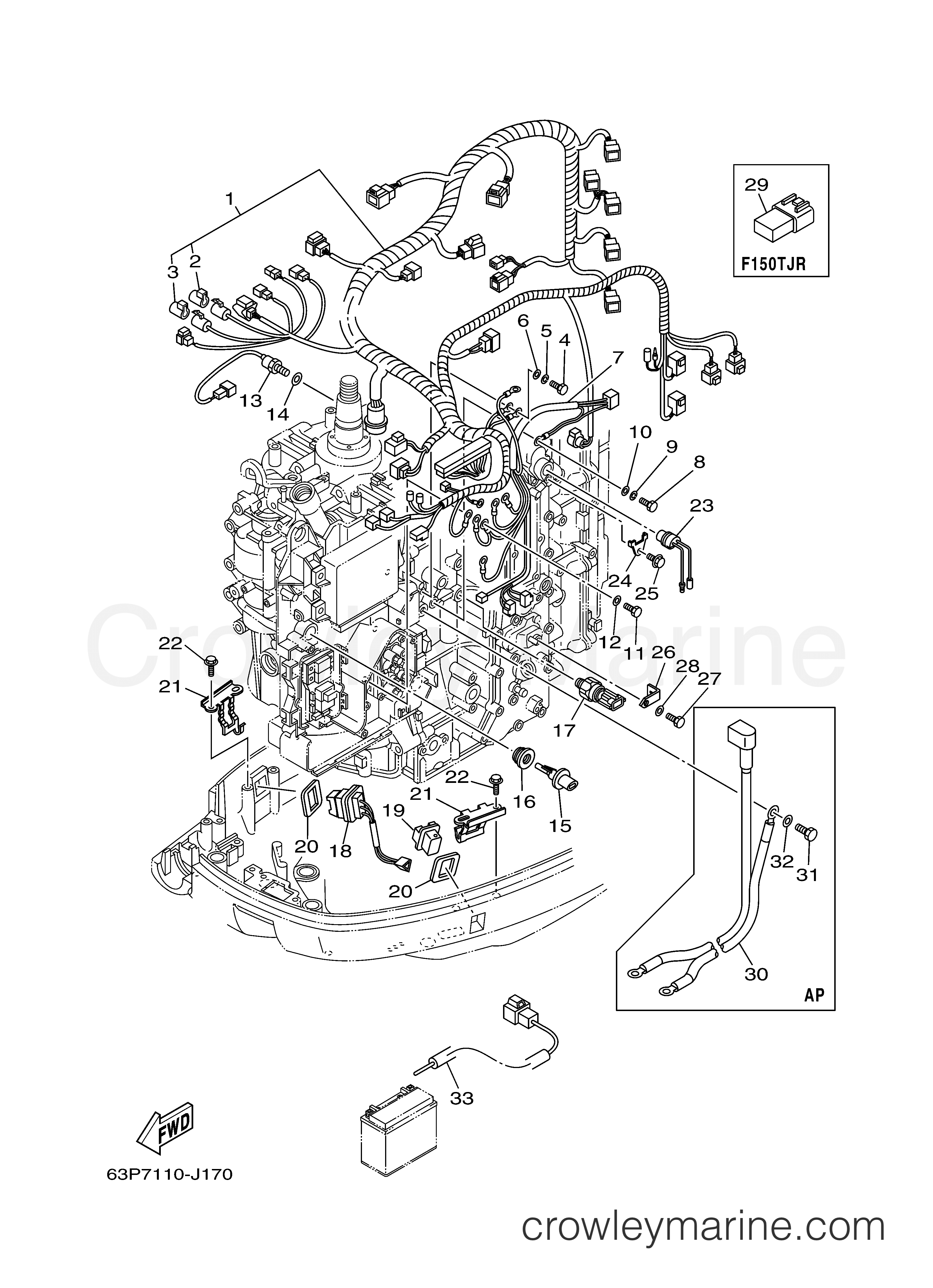 Yamaha Motors F150TJR - ELECTRICAL 3