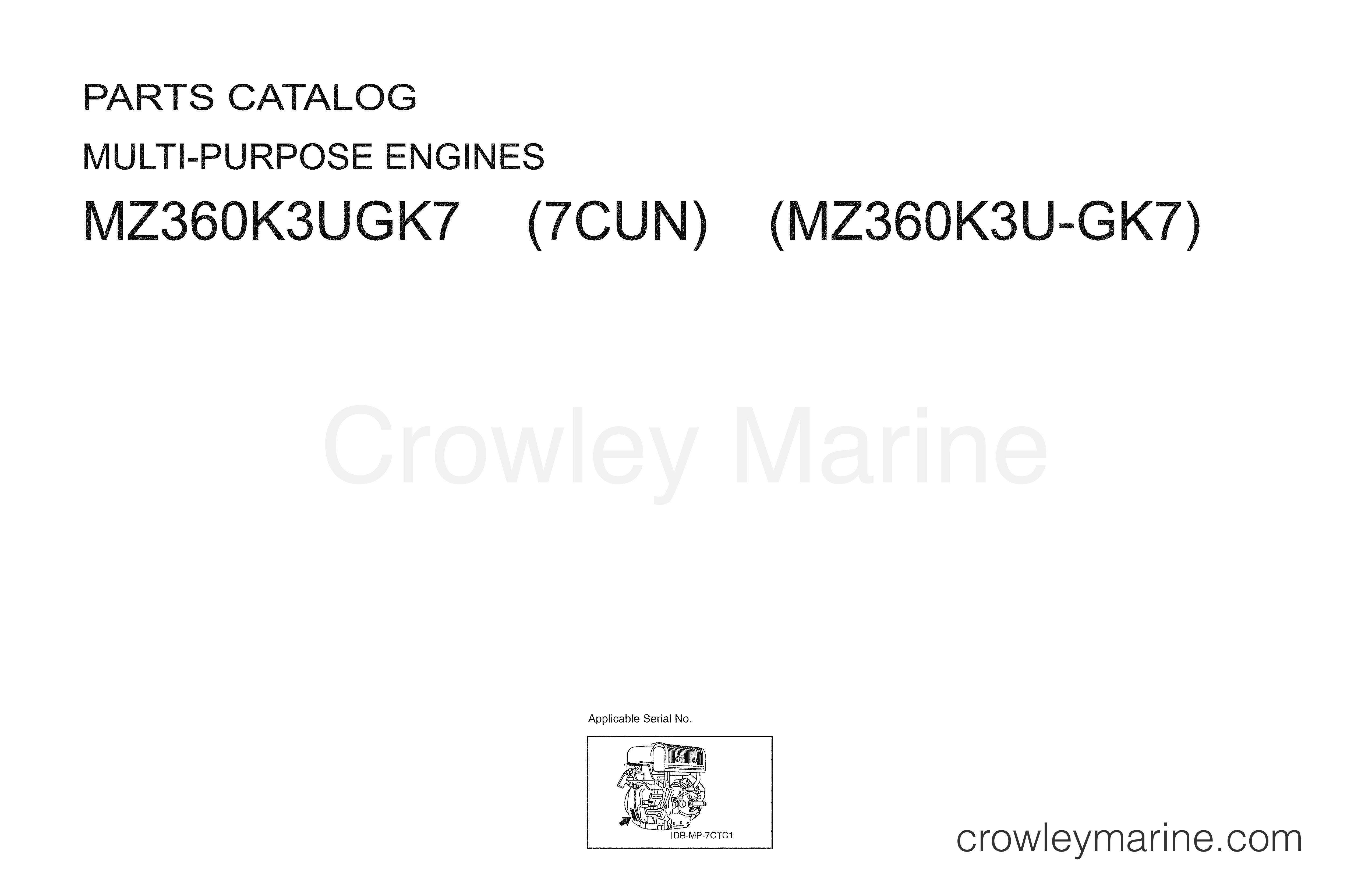 2011 UTV 360 - MZ360K3UGK - 1 TITLE PAGE