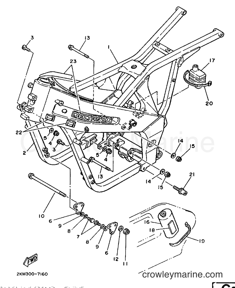 1987 Street Bike TZ250 - TZ250 (2KM) [999] - FRAME