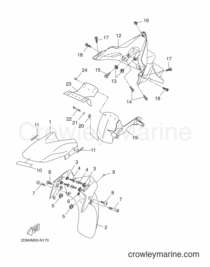 Yamaha Motors YP125RA (2DM4) [010] - FENDER