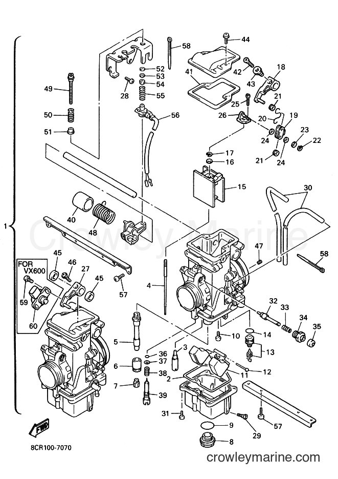 Yamaha Motors VX600ZER (8DB2) [020] - CARBURETOR