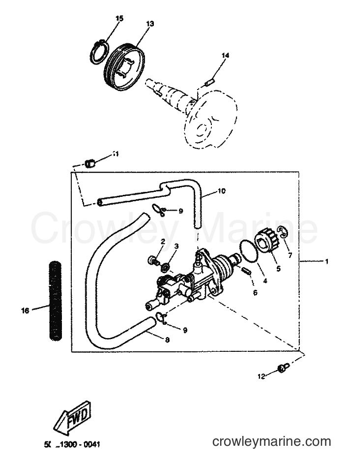 2001 Scooter YQ100 - YQ100 (5ME4) [060] - OIL PUMP