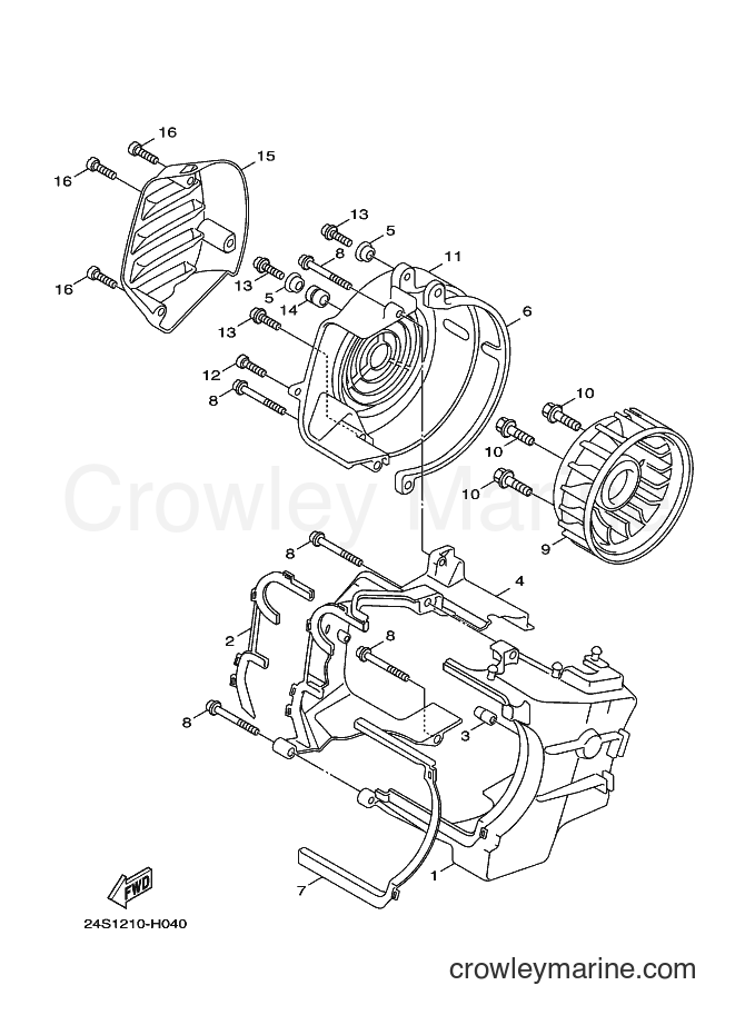 2009 Scooter YW125 - YW125 (37D1) [010] - AIR SHROUD & FAN