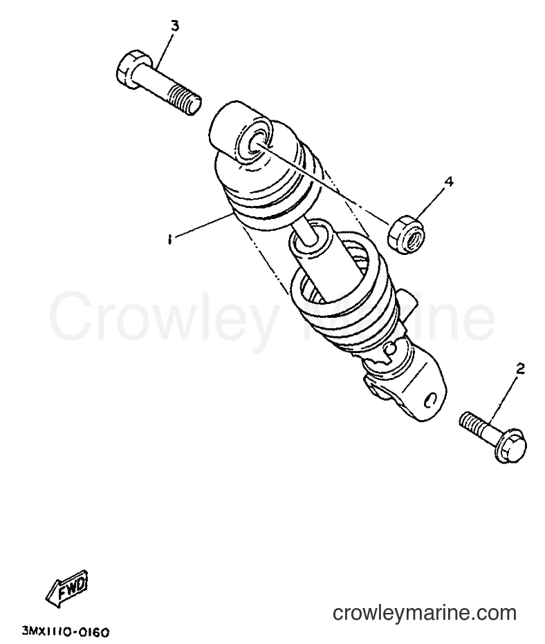 1994 Scooter CW50 - CW50 (4LJ1) [999] - REAR ARM & SUSPENSION