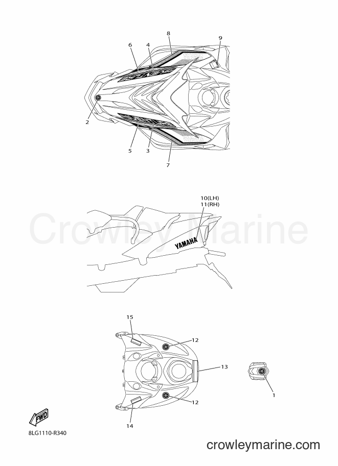 2016 Snowmobile RS10SUVL - RS10SUVL (8LG1) [020] - EMBLEM