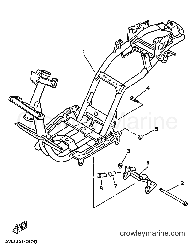 Yamaha Motors CW50 (4FG4) [999] - FRAME