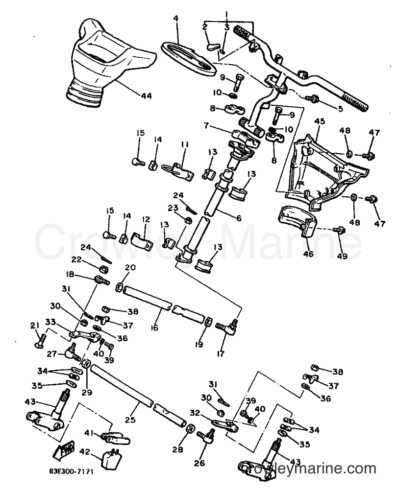 1988 Snowmobile ET340TR - ET340TR (84U) [999] - STEERING