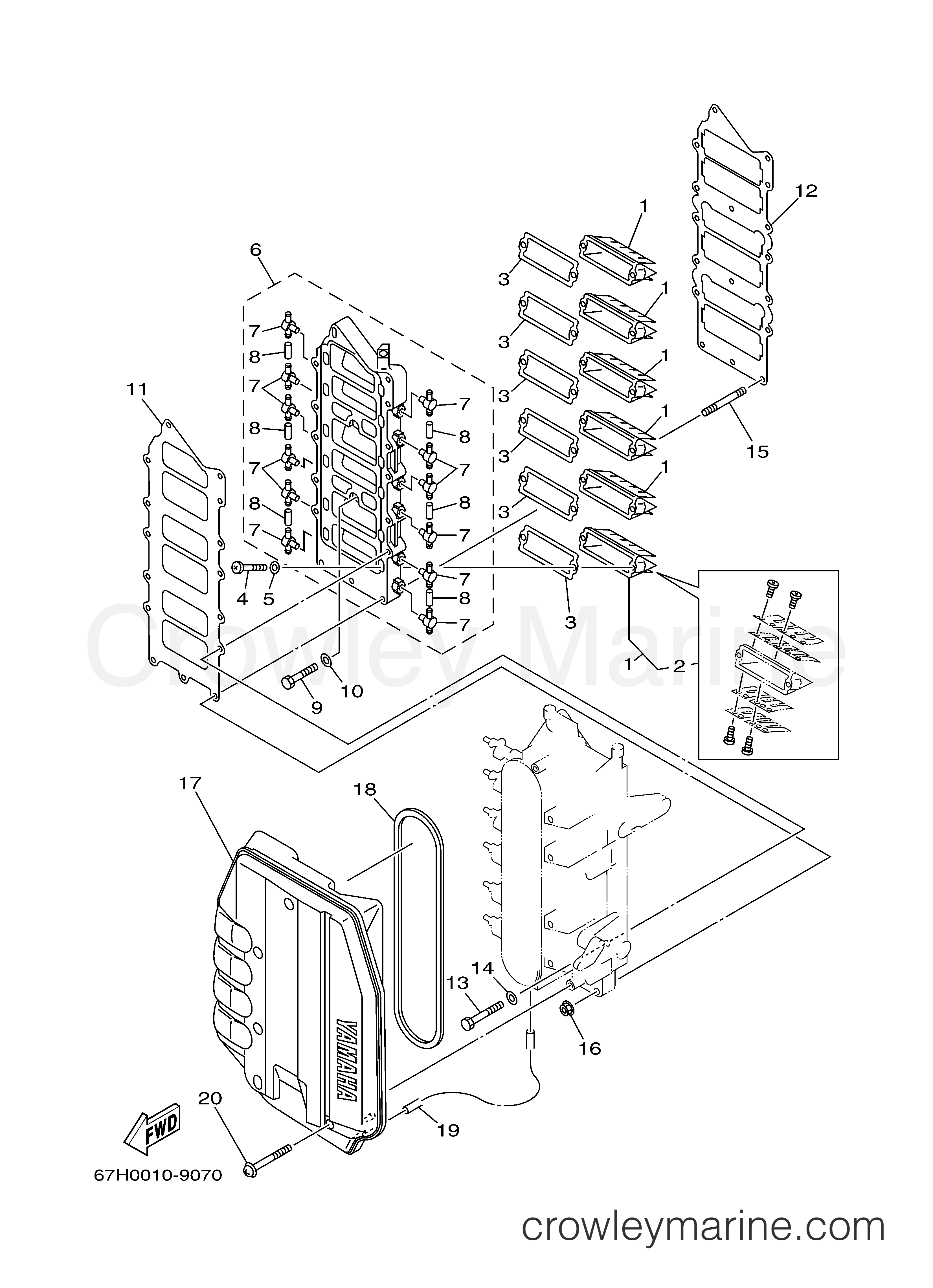 Yamaha Motors DX150TLRY - INTAKE
