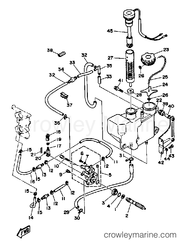 Yamaha Motors 25ESHP - OIL PUMP
