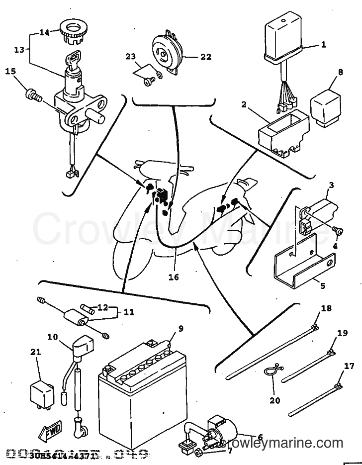1997 Scooter XC150LC - XC150LC (5EE2) [999] - ELECTRICAL 1