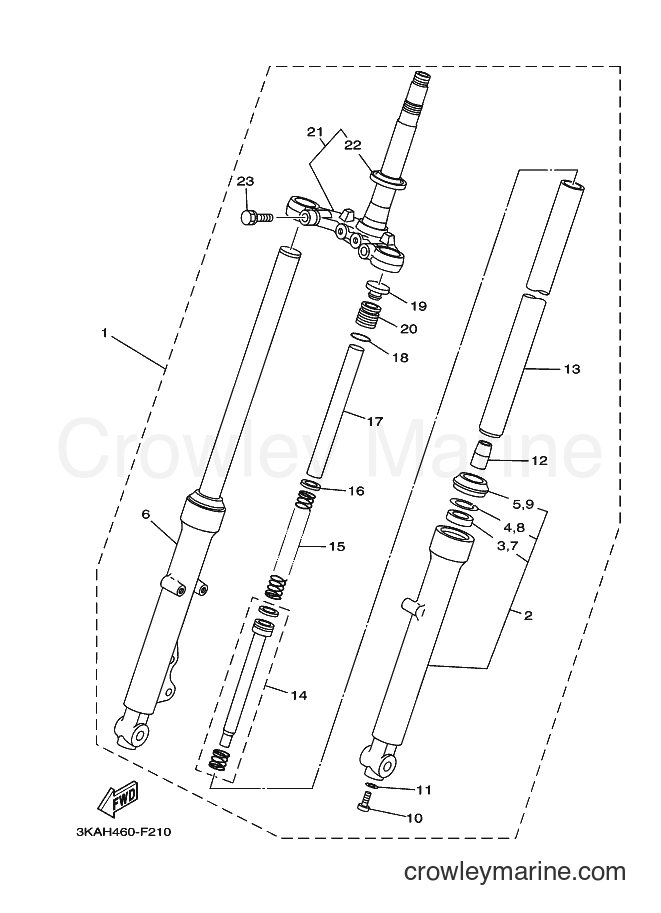 2007 Street Bike RX-K - RX-K (3KAH) [010] - FRONT FORK