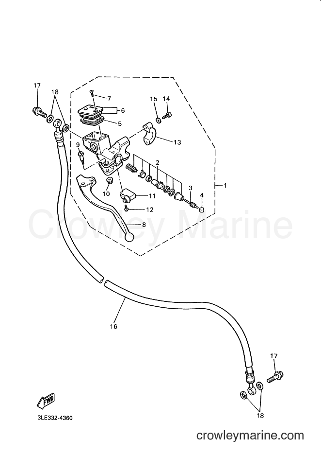 1997 Sport Bike YZF1000R - YZF1000R (4SV3) [070] - FRONT MASTER CYLINDER 2