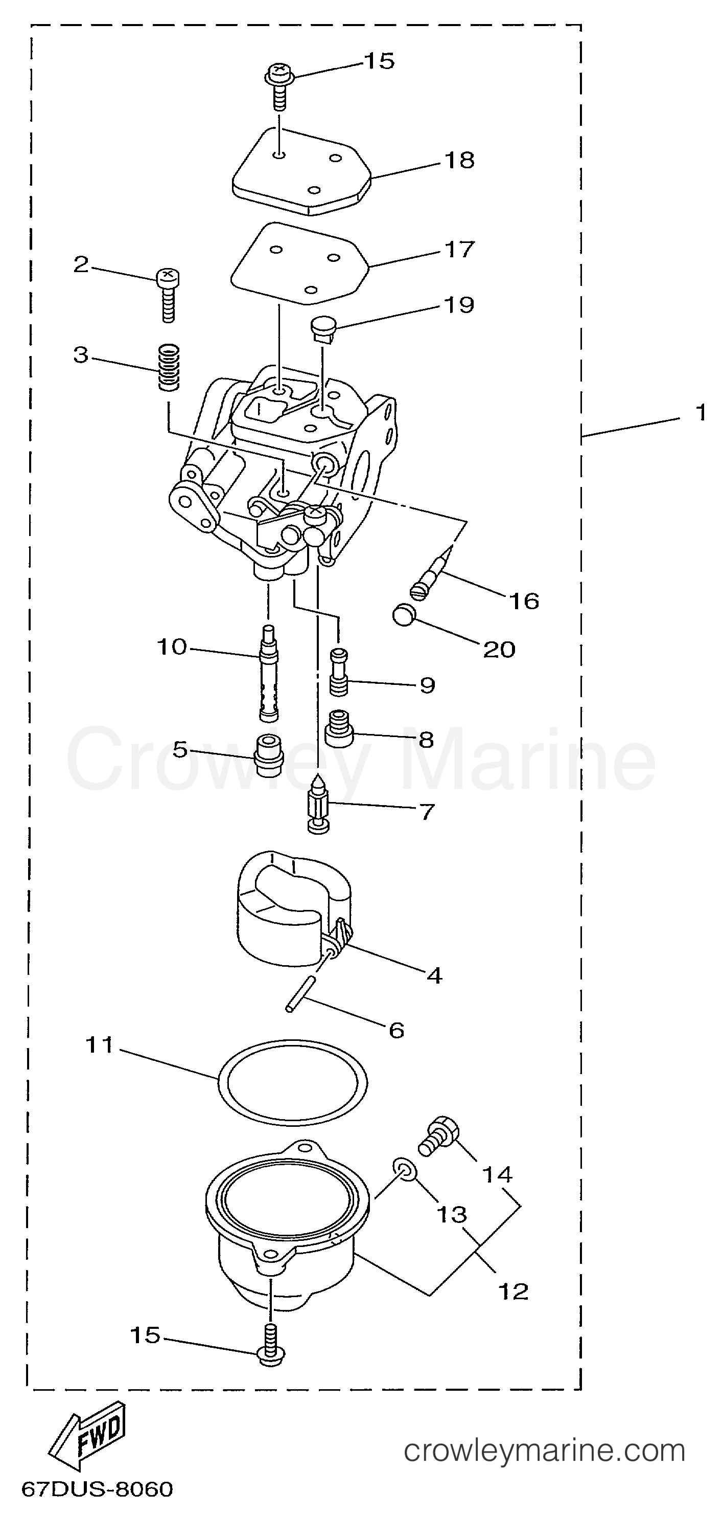 Yamaha Motors F4MLHX - CARBURETOR