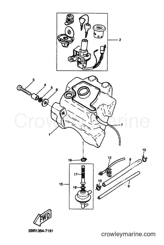 2000 Scooter YQ50L - YQ50L (5KF7) [010] - FUEL TANK