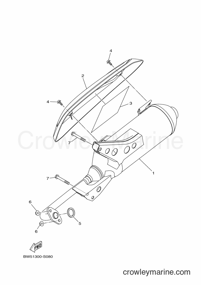 2017 Scooter LTS125-C - LTS125-C (BW51) [050] - EXHAUST