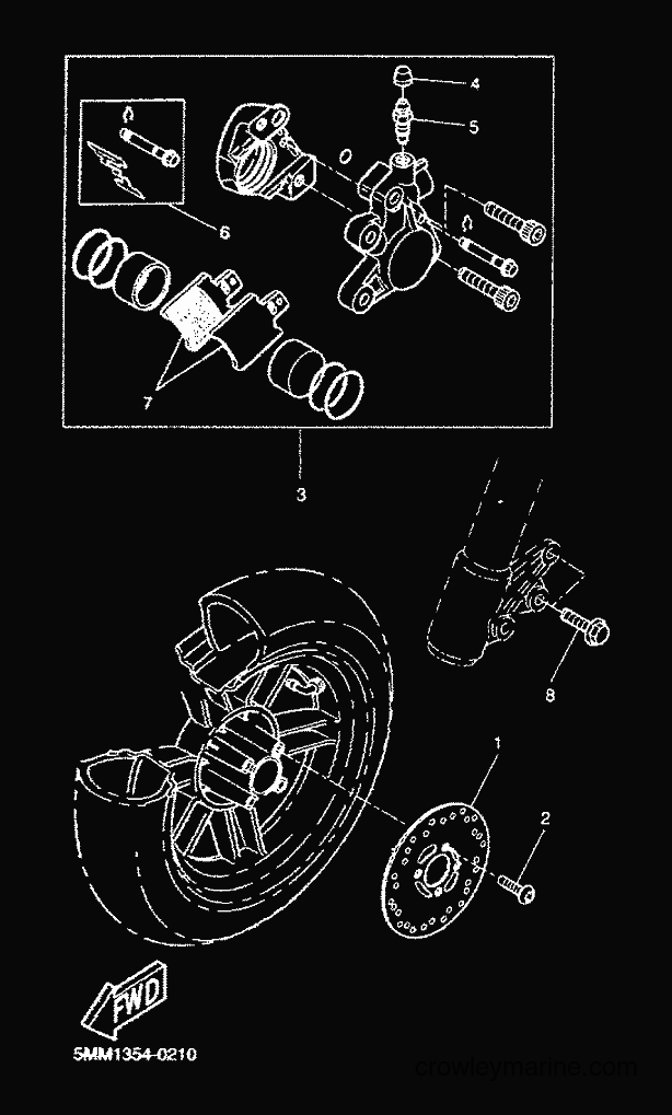 2001 Scooter CW50 - CW50 (5HG9) [020] - FRONT BRAKE