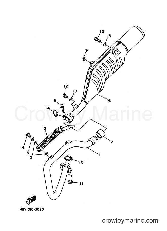 2004 Dirt Bike TT250R - TT250R (4PXA) [010] - EXHAUST
