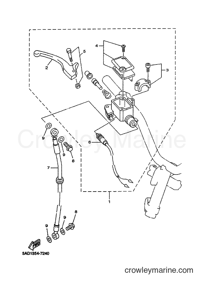 Yamaha Motors YN50 (5BW3) [010] - FRONT MASTER CYLINDER