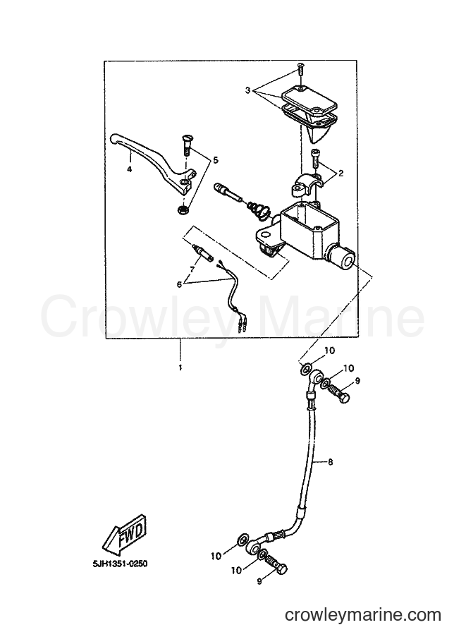 Yamaha Motors EW50 (5JH1) [020] - FRONT MASTER CYLINDER