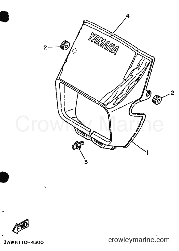 1994 Dirt Bike TW200E - TW200E (3AWK) [010] - COWLING 1