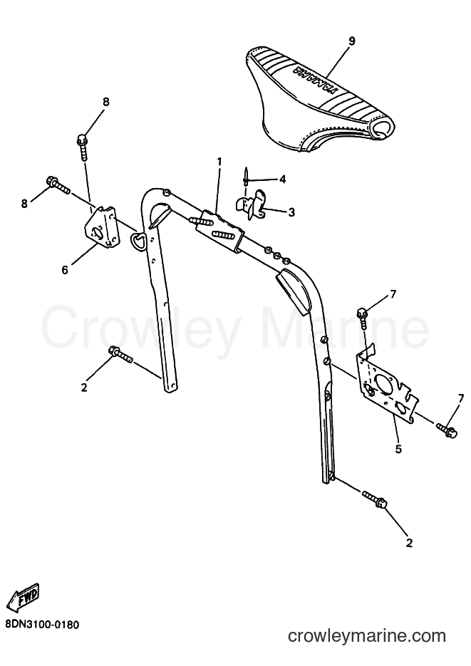 Yamaha Motors SRX700 (8DN4) [020] - STEERING GATE
