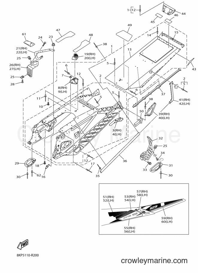Yamaha Motors SRV10LL (8KP5) [010] - FRAME 2