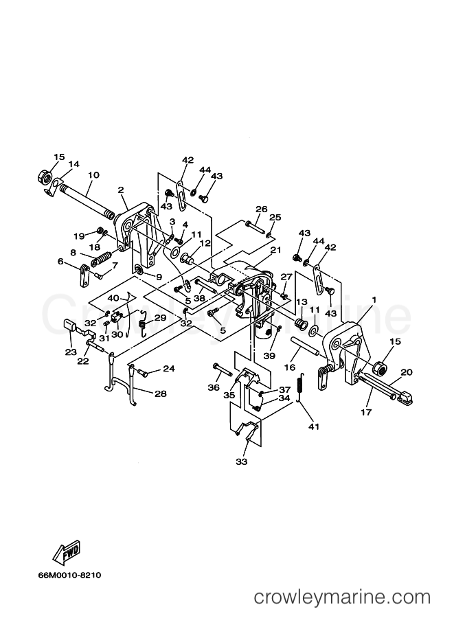 Yamaha Motors F15A (66M) [060] - BRACKET 1
