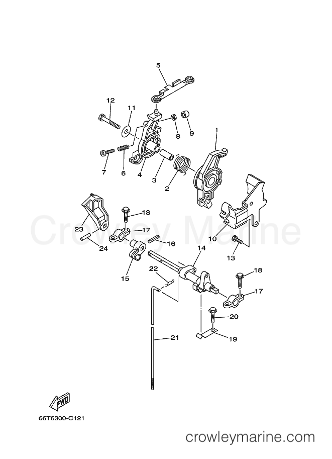 Yamaha Motors (E)40X (66TE) [260] - CONTROL